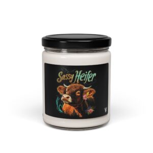 Sassy Heifer Highland Cow Candle