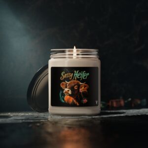 Sassy Heifer Highland Cow Candle