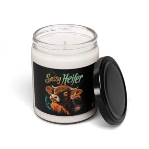 Sassy Heifer Highland Cow Candle