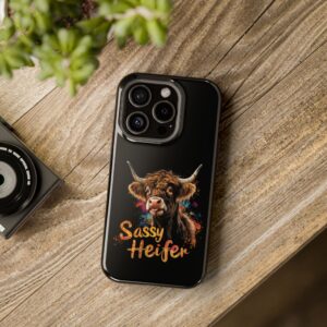 Sassy Heifer Highland Cow iPhone case