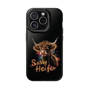 Sassy Heifer Highland Cow iPhone case