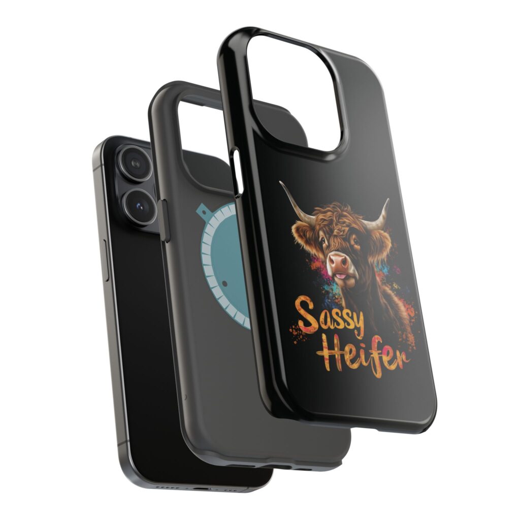 Sassy Heifer Highland Cow iPhone case