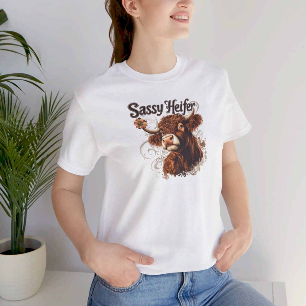 Sassy Heifer Highland t-shirt