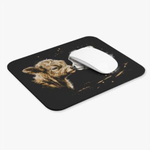 Two baby highland cows mouse pad